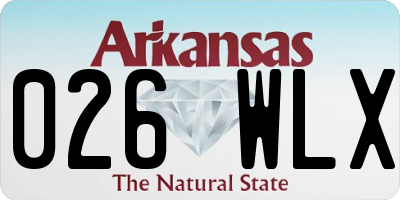 AR license plate 026WLX