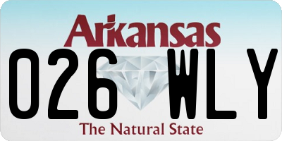 AR license plate 026WLY