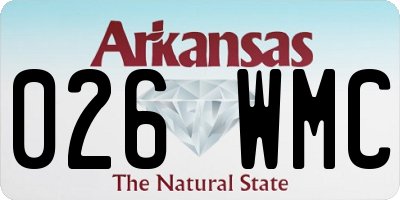 AR license plate 026WMC