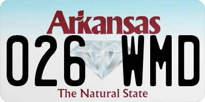 AR license plate 026WMD