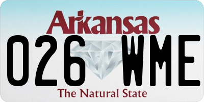 AR license plate 026WME