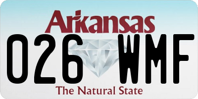 AR license plate 026WMF