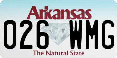 AR license plate 026WMG