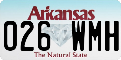 AR license plate 026WMH
