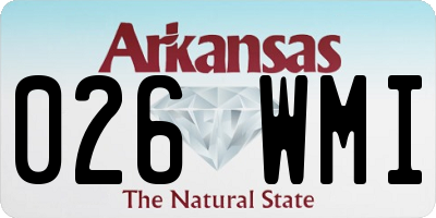 AR license plate 026WMI