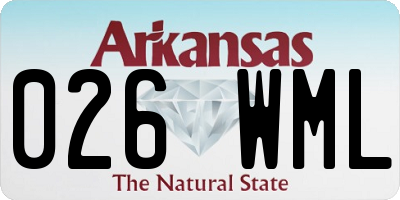 AR license plate 026WML