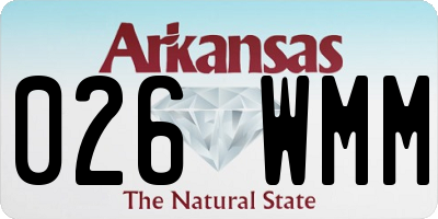 AR license plate 026WMM