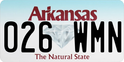 AR license plate 026WMN