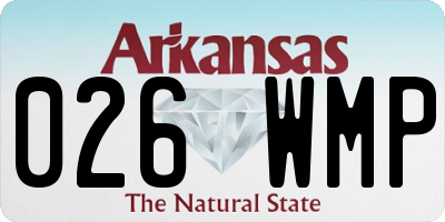 AR license plate 026WMP