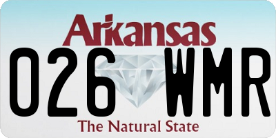 AR license plate 026WMR