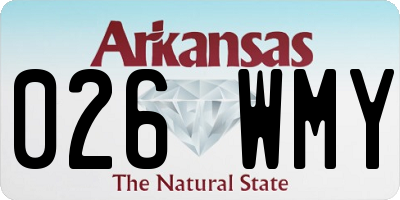 AR license plate 026WMY