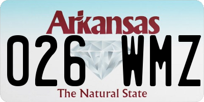 AR license plate 026WMZ