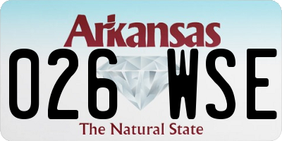 AR license plate 026WSE