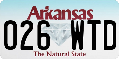 AR license plate 026WTD