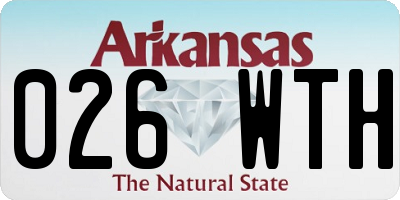 AR license plate 026WTH