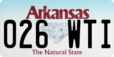 AR license plate 026WTI
