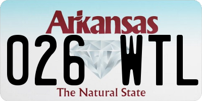AR license plate 026WTL