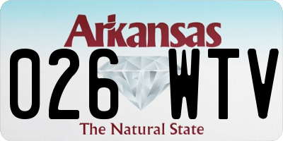 AR license plate 026WTV