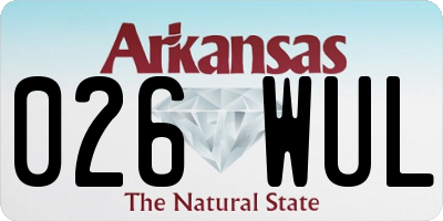 AR license plate 026WUL