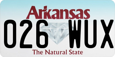 AR license plate 026WUX