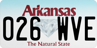 AR license plate 026WVE