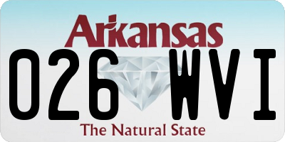 AR license plate 026WVI