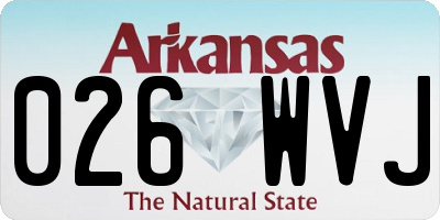 AR license plate 026WVJ