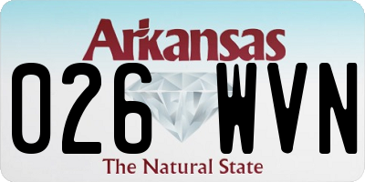 AR license plate 026WVN