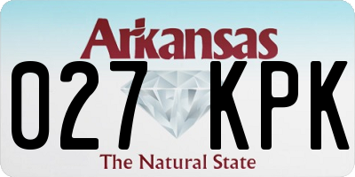 AR license plate 027KPK