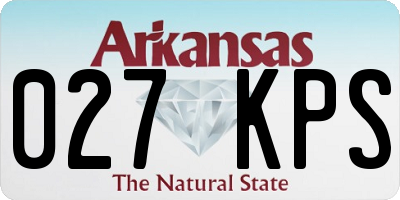 AR license plate 027KPS