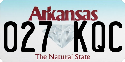AR license plate 027KQC