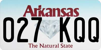 AR license plate 027KQQ