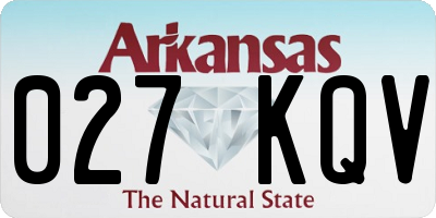 AR license plate 027KQV