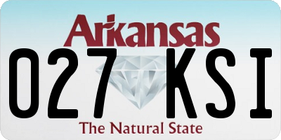 AR license plate 027KSI