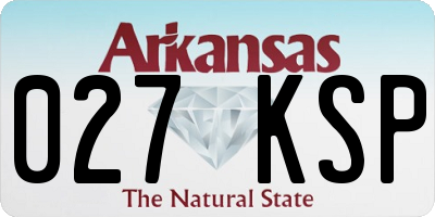 AR license plate 027KSP