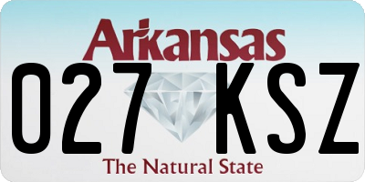 AR license plate 027KSZ