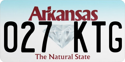 AR license plate 027KTG