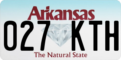 AR license plate 027KTH