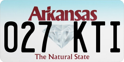 AR license plate 027KTI