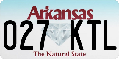 AR license plate 027KTL