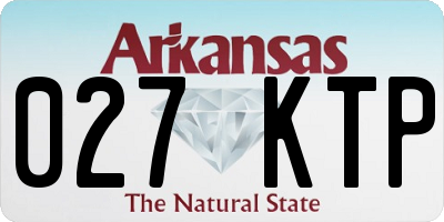 AR license plate 027KTP