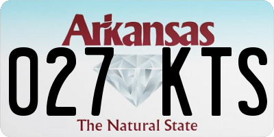 AR license plate 027KTS