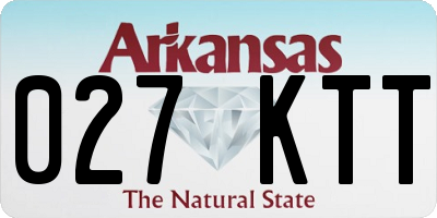 AR license plate 027KTT