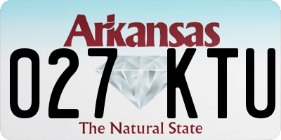 AR license plate 027KTU