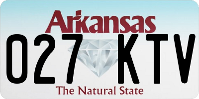 AR license plate 027KTV