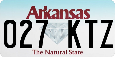 AR license plate 027KTZ