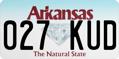 AR license plate 027KUD