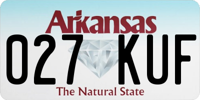 AR license plate 027KUF