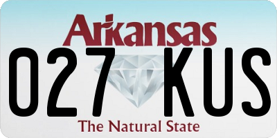 AR license plate 027KUS