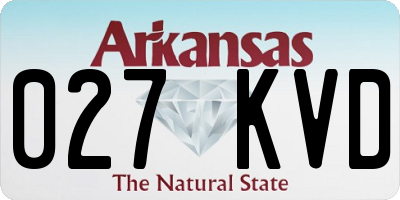 AR license plate 027KVD